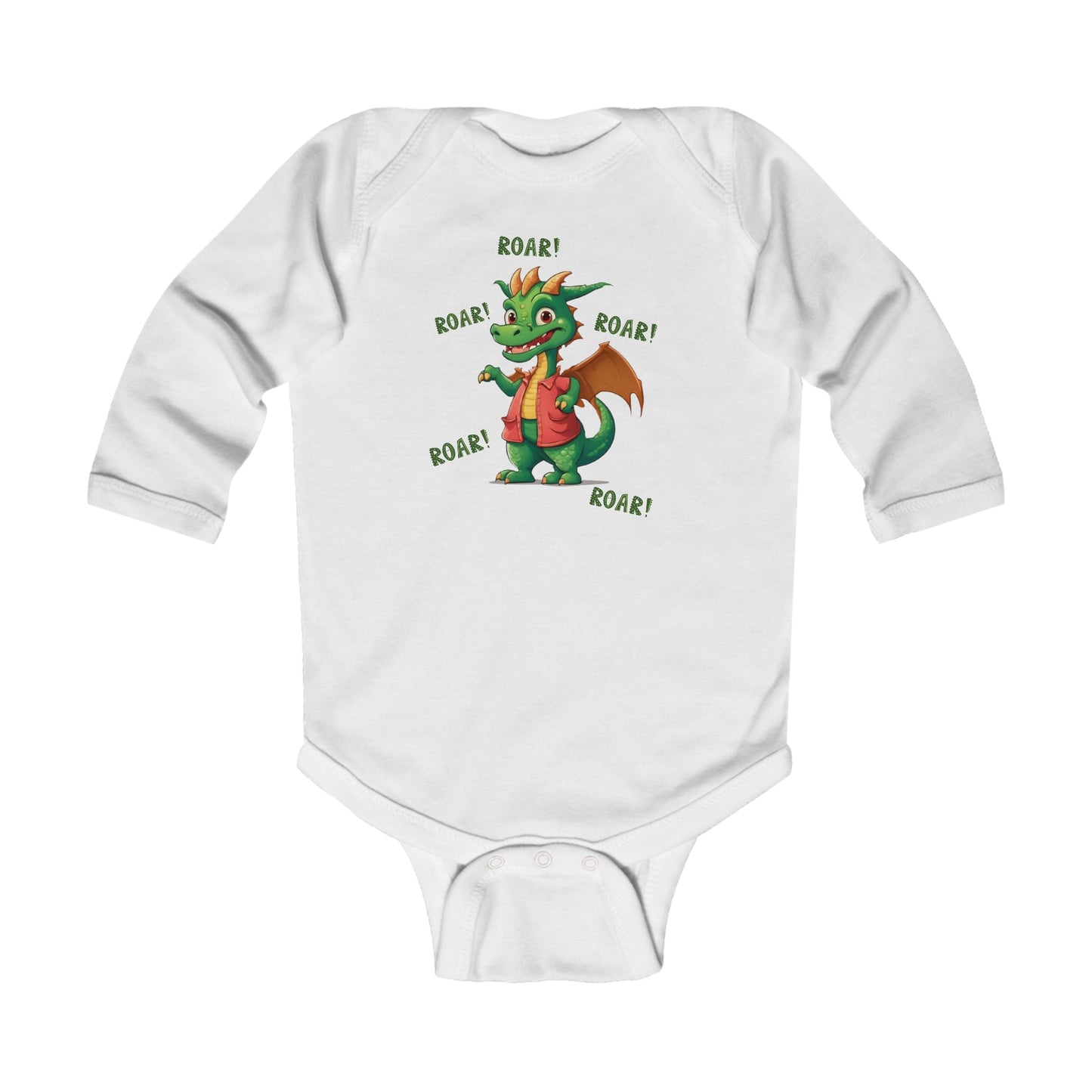 Body de manga larga para bebe -Roar